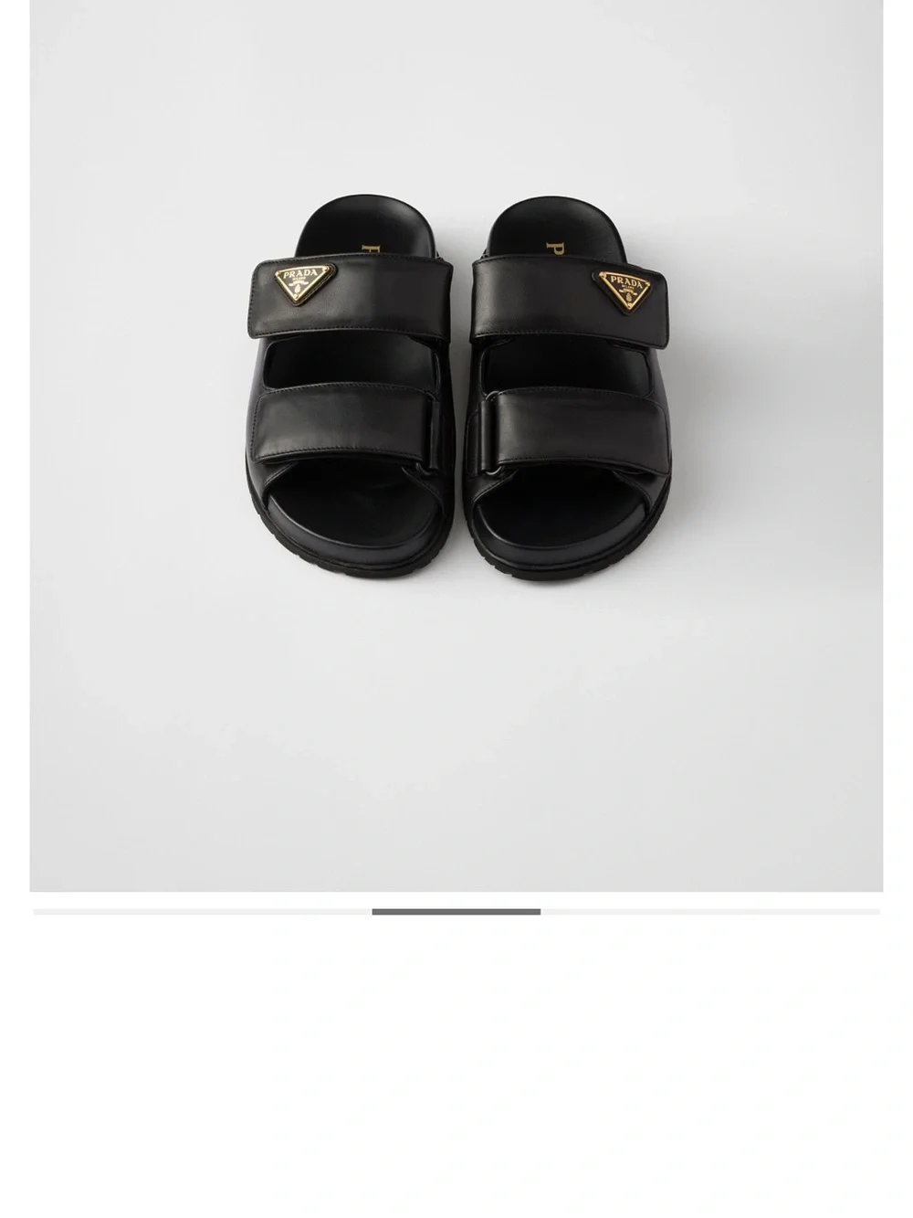 Prada Nappa Leather Slides - Picture 1 of 8